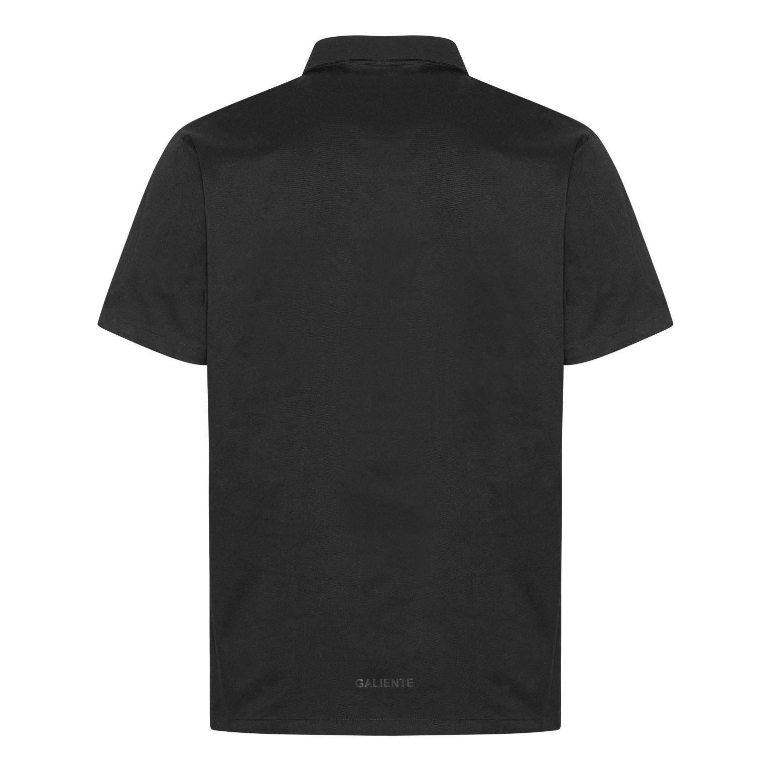 Kortärmad svart cargoskjorta